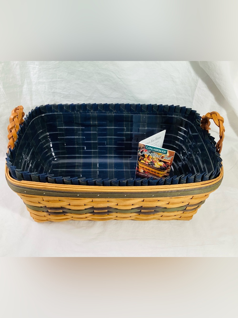 Longaberger 1997 Welcome Home Basket Collector Club Braided Handles Large